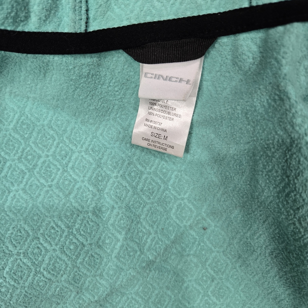 Cinch Women's Between Black And Grey and Teal Ski Jacket - Picture 7 of 7